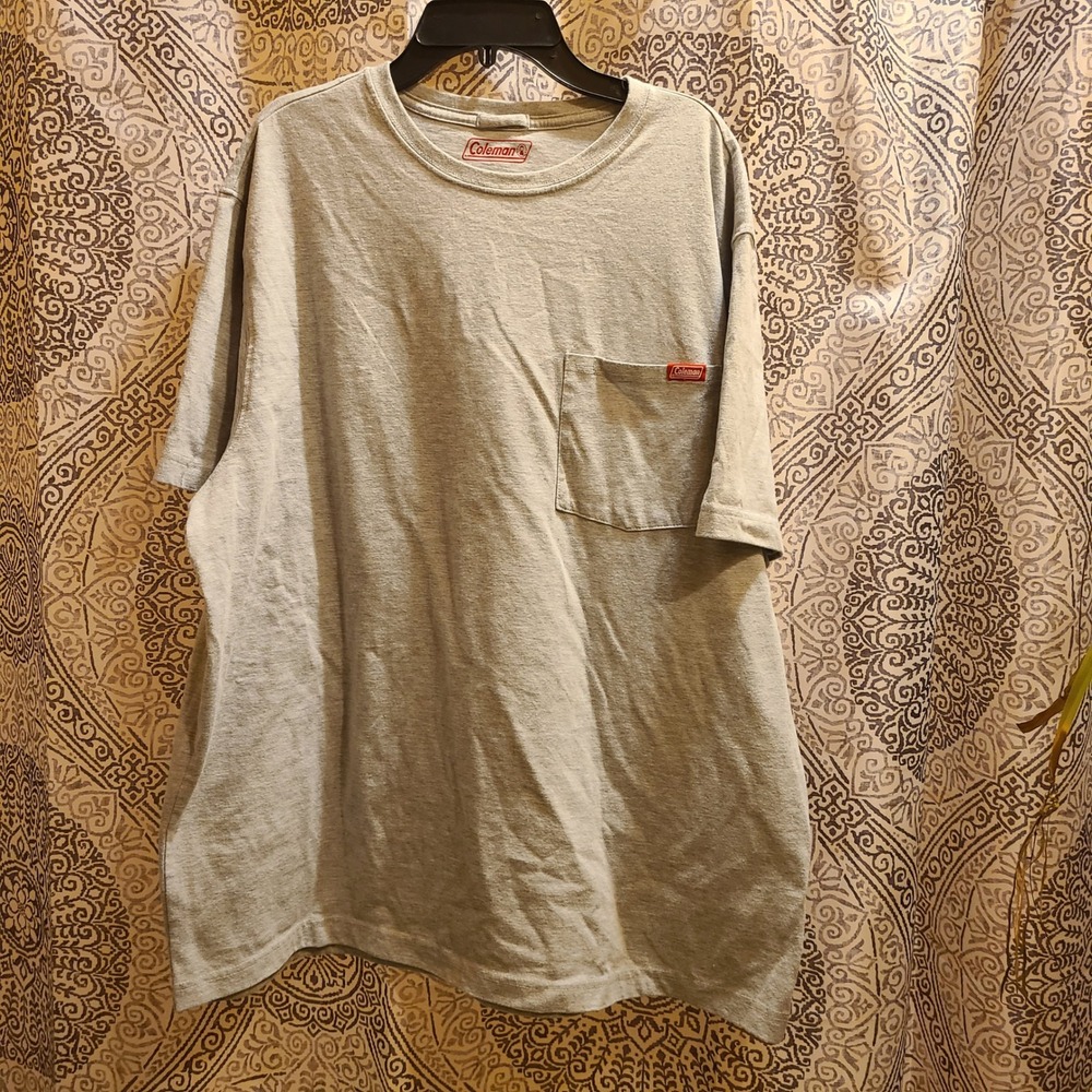Coleman Rugged Workwear Pocket T-Shirt Mens XL Gray Short Sleeve Cotton Blend